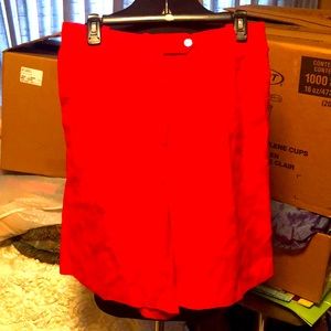 Pretty Red Designer Shorts by Jennifer Moore made in Bulgaria